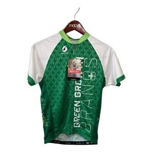 NEW! Pactimo Cannabis Women's Cycling Bicycle Jersey Large Green